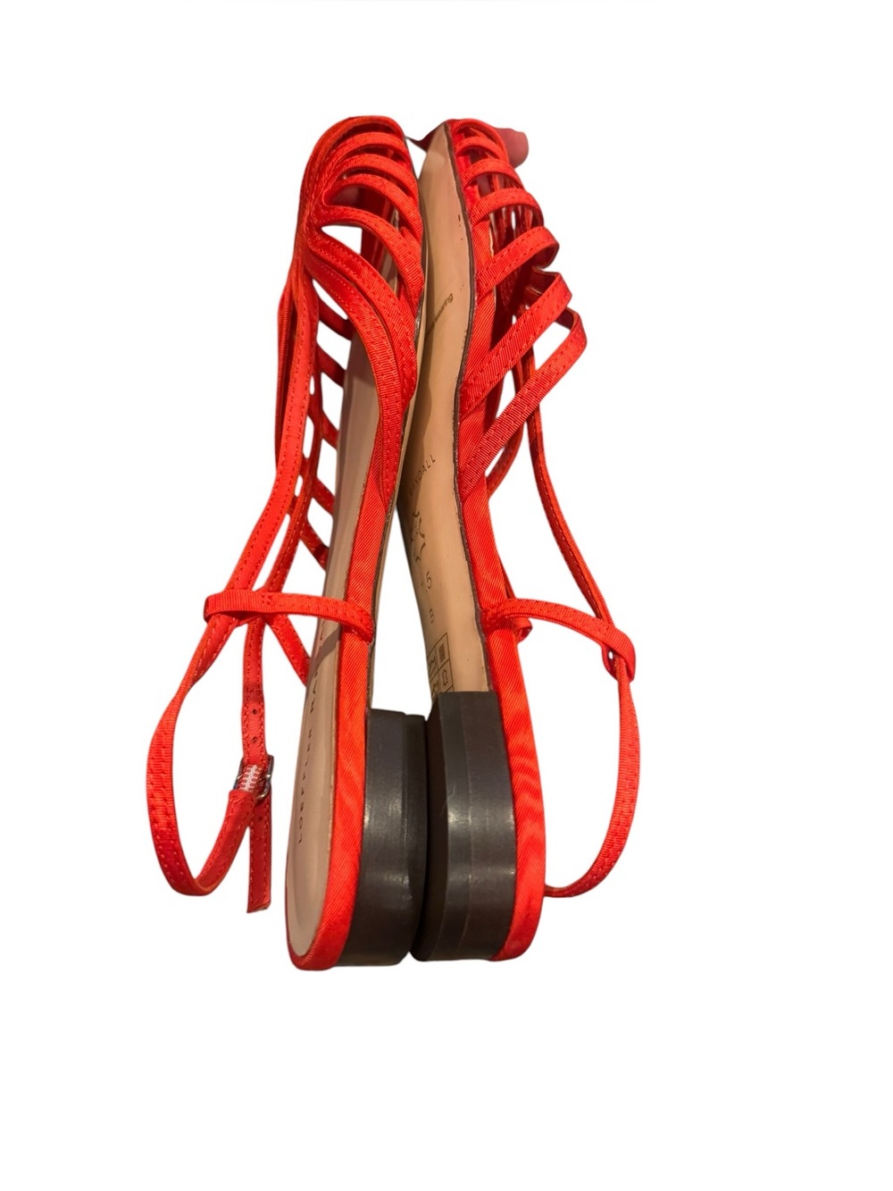 Loeffler Randall Devon Red Moiré Slingback Sandal 7.5 NWT - Picture 5 of 6